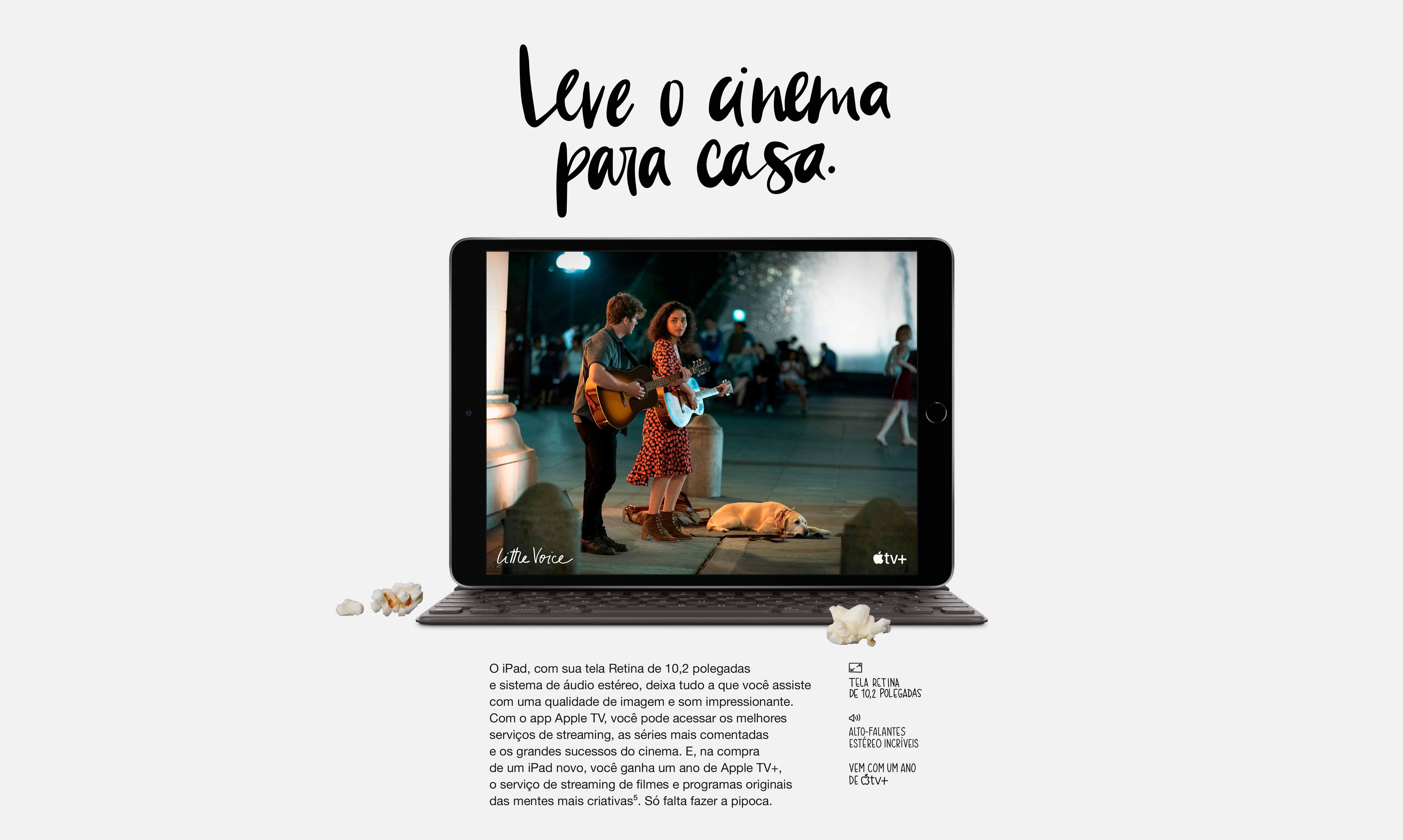  iPad 10,2 8ª geração Apple Wi-Fi  128GB - Prateado